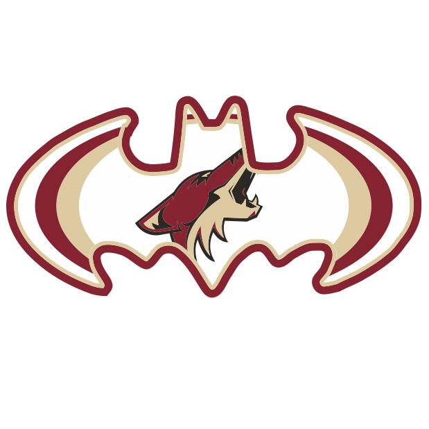 Arizona Coyotes Batman Logo fabric transfer